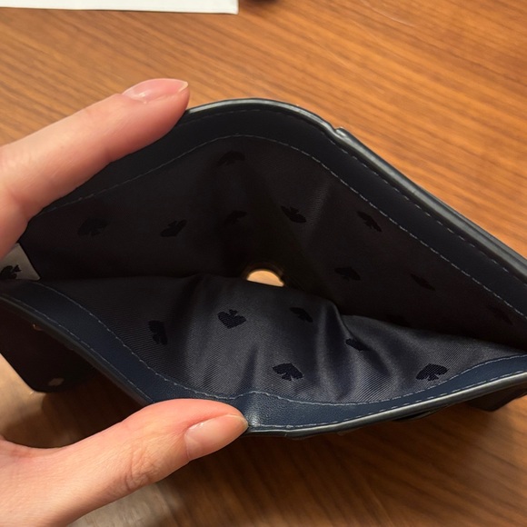 kate spade Cream Lemon Print Compact Wallet with Multicolor Leaves - Picture 3 of 6